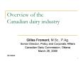 Overview of the Canadian dairy industry PowerPoint PPT Presentation