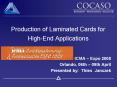 Production of Laminated Cards for High-End Applications PowerPoint PPT Presentation