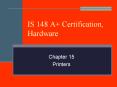 IS 148 A Certification, Hardware PowerPoint PPT Presentation