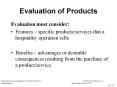 Evaluation of Products PowerPoint PPT Presentation