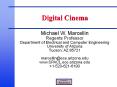 Digital Cinema PowerPoint PPT Presentation