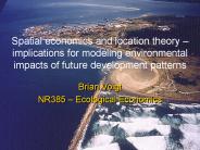 Spatial economics and location theory 