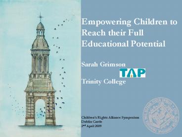 Empowering Children to Reach their Full Educational Potential