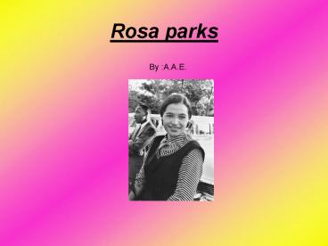 Rosa parks