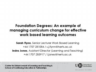 Centre for Enhancement of Learning and Teaching