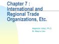 Chapter 7 : International and Regional Trade Organizations, Etc' PowerPoint PPT Presentation