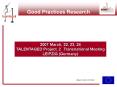 Good Practices Research PowerPoint PPT Presentation