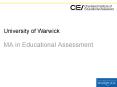 University of Warwick PowerPoint PPT Presentation