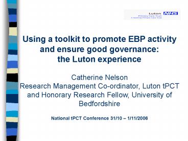 Consumer Involvement in Research