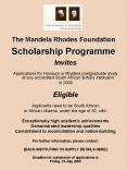 The Mandela Rhodes Foundation Scholarship Programme PowerPoint PPT Presentation
