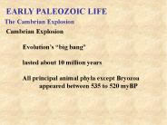 EARLY PALEOZOIC LIFE