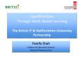Qualifications Through WorkBased Learning The Britvic IT PowerPoint PPT Presentation