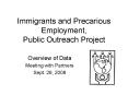 Immigrants and Precarious Employment, Public Outreach Project PowerPoint PPT Presentation