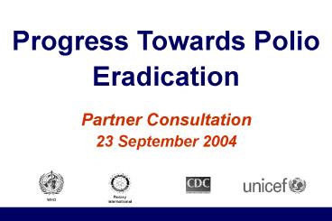 Partner Consultation 23 September 2004