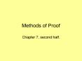 Methods of Proof PowerPoint PPT Presentation