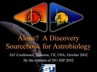 IAF Conference, Houston, TX, USA, October 2002