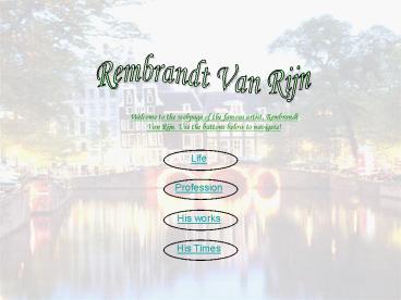 Rembrandt Van Rijn