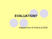 EVALUATION