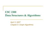 CSC 2300 Data Structures