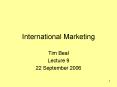 International Marketing PowerPoint PPT Presentation