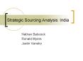 Strategic Sourcing Analysis: India PowerPoint PPT Presentation