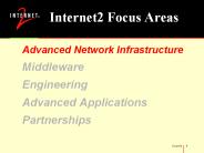 Internet2 Focus Areas