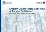 Efficient Dynamic Heap Allocation of Scratch-Pad Memory