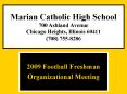 2009 Football Freshman PowerPoint PPT Presentation