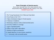 Basic Principles of Interferometry Pierre L