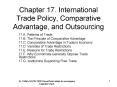 Chapter 17. International Trade Policy, Comparative Advantage, and Outsourcing PowerPoint PPT Presentation
