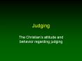 Judging PowerPoint PPT Presentation