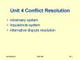 Unit 4 Conflict Resolution PowerPoint PPT Presentation