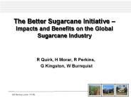 The Better Sugarcane Initiative 
