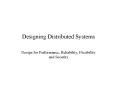 Designing Distributed Systems PowerPoint PPT Presentation
