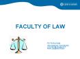 FACULTY OF LAW PowerPoint PPT Presentation