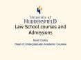 Law School courses and Admissions PowerPoint PPT Presentation
