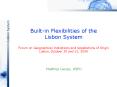 Built-in Flexibilities of the Lisbon System  Forum on Geographical Indications and Appellations of Origin Lisbon, October 30 and 31, 2008 PowerPoint PPT Presentation