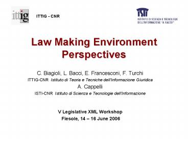 Law Making Environment Perspectives
