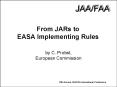From JARs to EASA Implementing Rules PowerPoint PPT Presentation