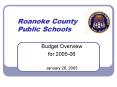 Roanoke County Public Schools PowerPoint PPT Presentation