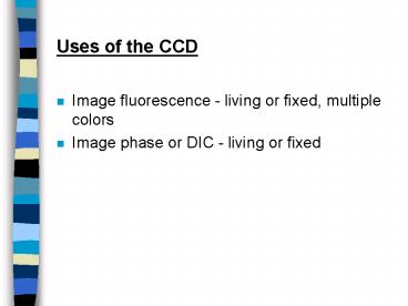 Uses of the CCD