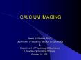 CALCIUM IMAGING PowerPoint PPT Presentation