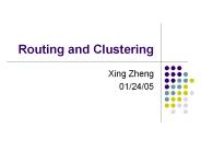 Routing and Clustering