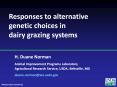 Responses to alternative genetic choices in dairy grazing systems PowerPoint PPT Presentation