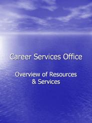 Career Services Office