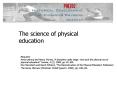 The science of physical education PowerPoint PPT Presentation