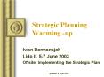 Strategic Planning Warming up PowerPoint PPT Presentation