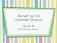 Marketing 334 Consumer Behavior PowerPoint PPT Presentation