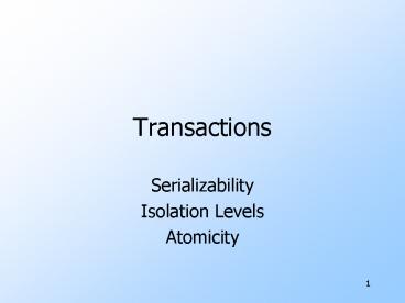 Transactions