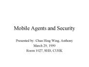 Mobile Agents and Security